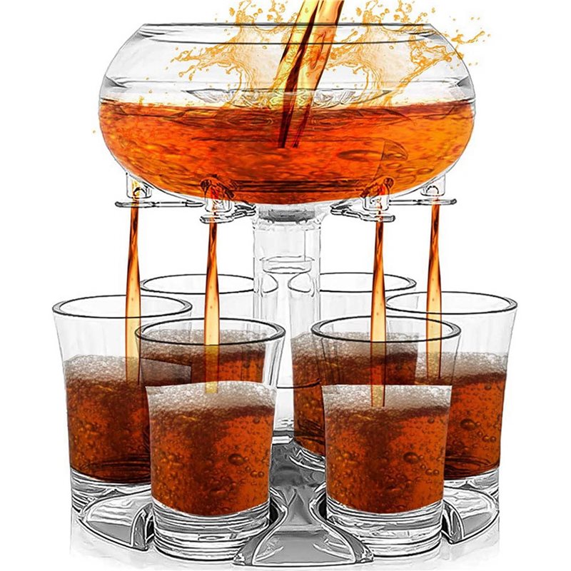 ABLN-2 Set 6 Gelas Shot Dispen - Whisky Beer And Wine ulasan dan harga