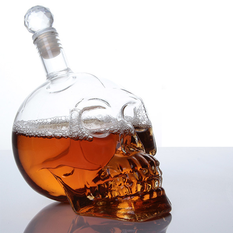 Botol kristal dekanter kepala  - Whisky Beer And Wine ulasan dan harga