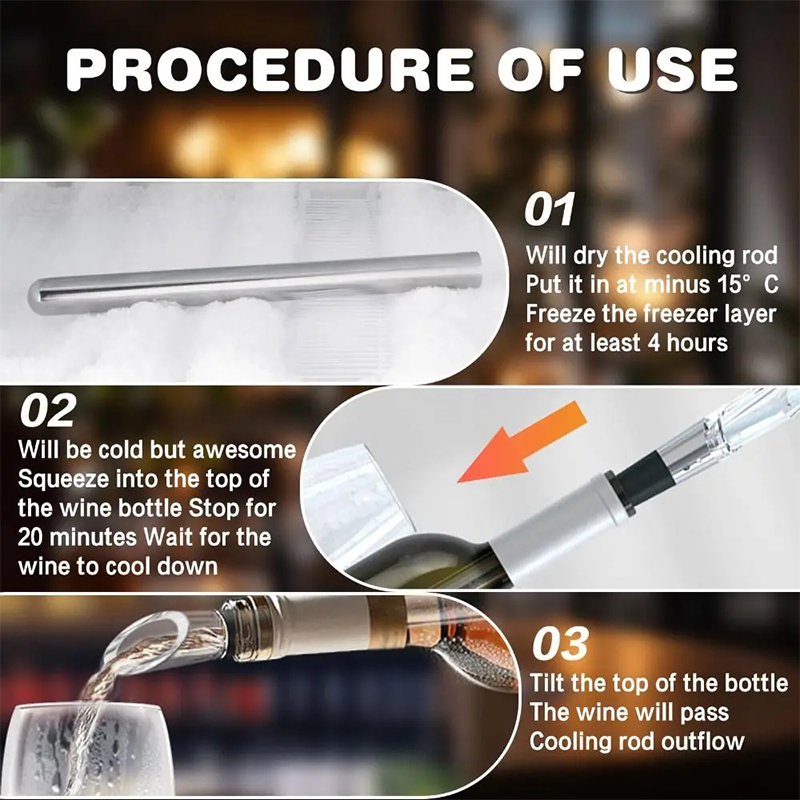 Tongkat Pendingin Anggur Baja  - Wine Aerator Pour ulasan dan harga