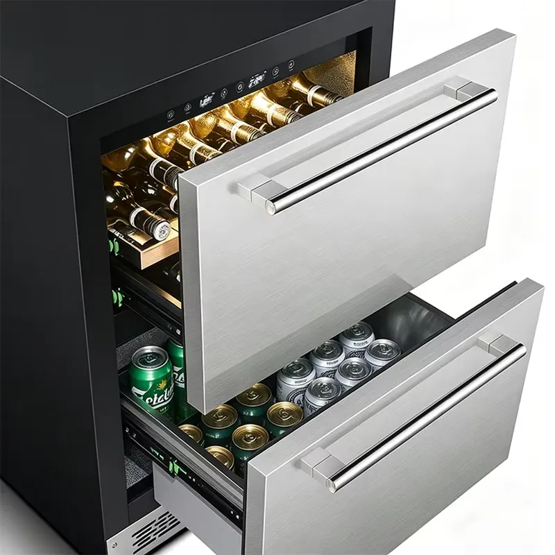 Kulkas Rumah Kantor Dua Zona B - Wine Beer Dual Zone ulasan dan harga